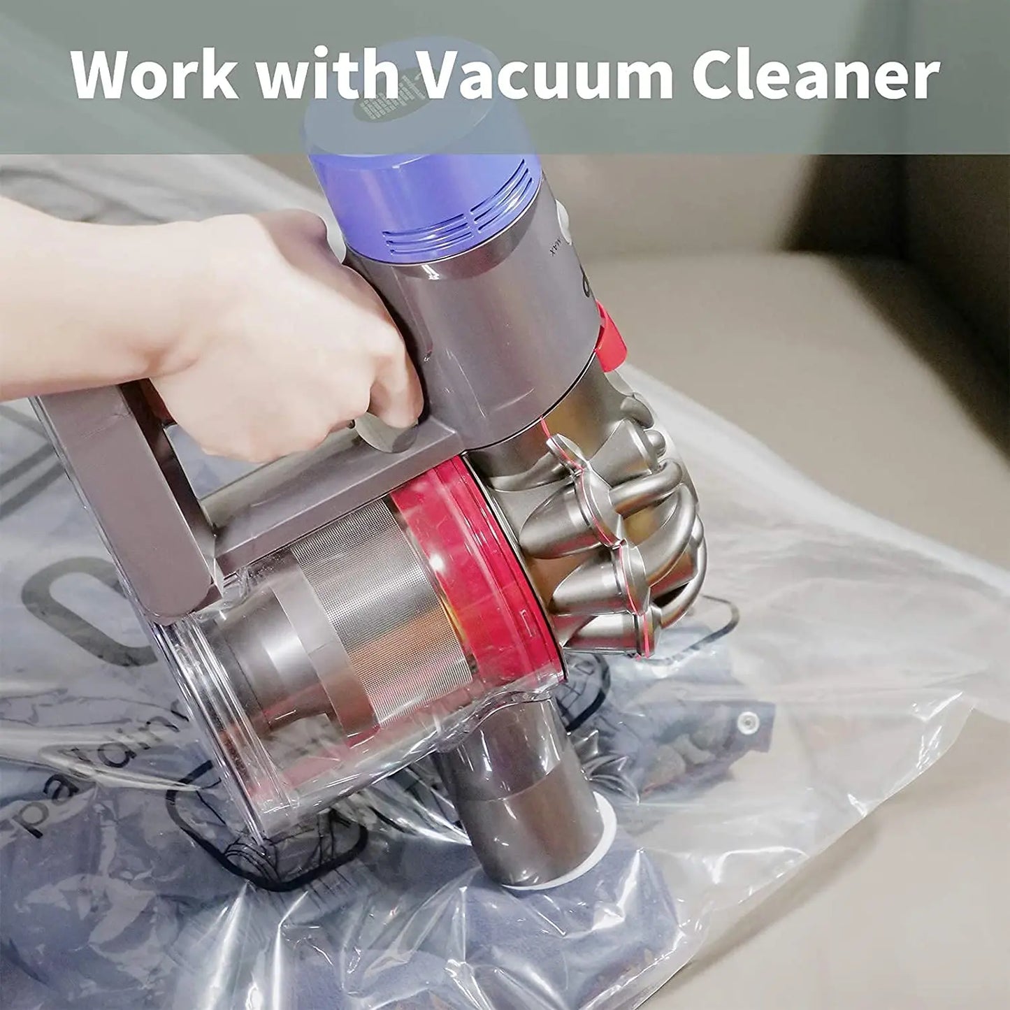 Hanging Vacuum Storage Bag: Sealable Clothing Bags for Suits, Dresses, Coats, Jackets - Closet Organizer Solution