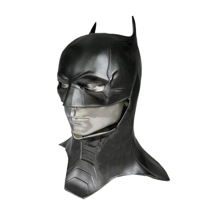 Cafele 2022 Batman Cosplay Costume for Men – Bruce Wayne Halloween Outfit with Black Latex Masquerade Mask