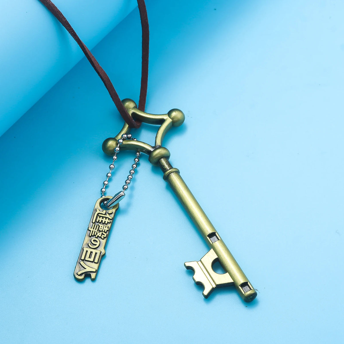 Attack on Titan Eren Jaeger Basement Key Necklace - Anime Cosplay Pendant Jewelry for Fans Men and Women