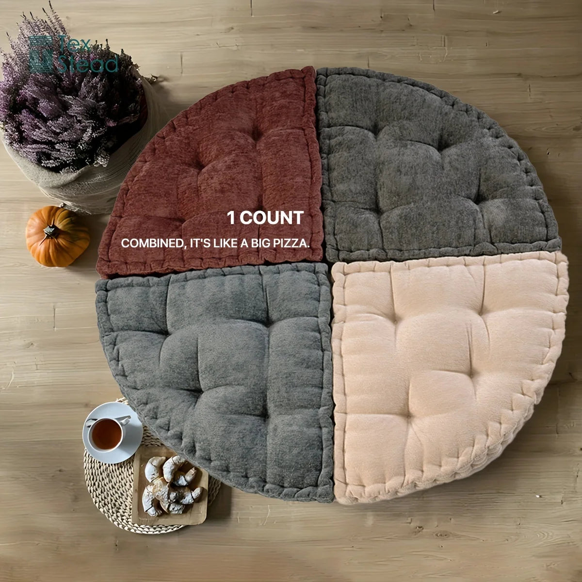 1-Count Triangular Reading Cushion – Comfortable Pillow for Chair, Floor, Sofa & Outdoor Use