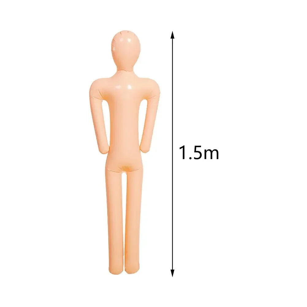Inflatable Mannequin Cosplay – Life-Size Scary Halloween Prop, Thick PVC Body for Bone-Chilling Atmosphere