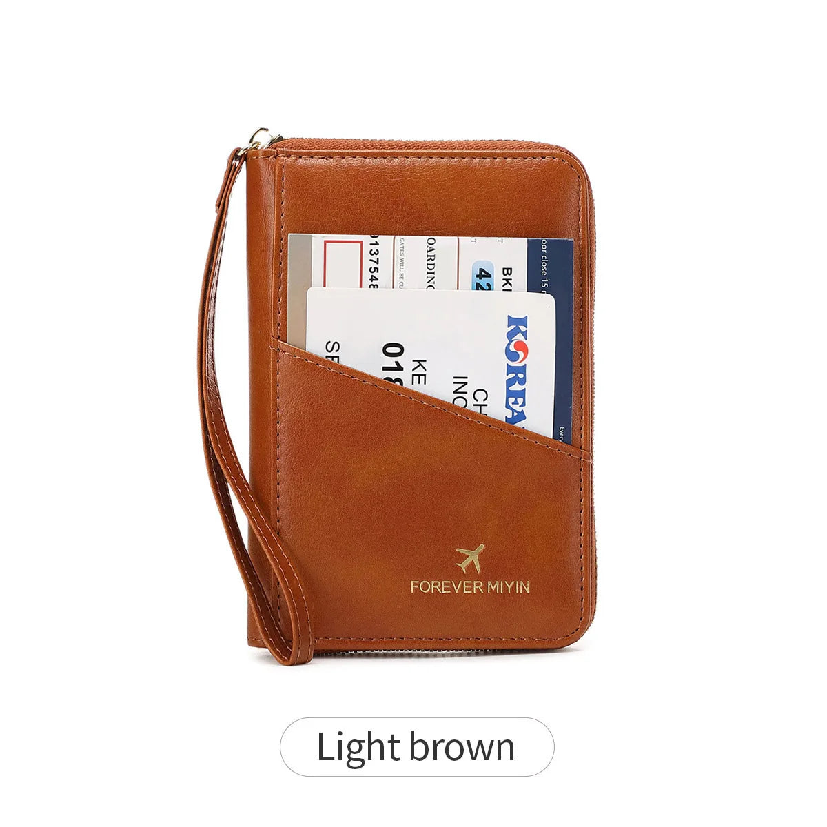 New Retro RFID PU Leather Passport Bag – Fashionable Multifunctional Passport Cover & Travel Clip for Men & Women
