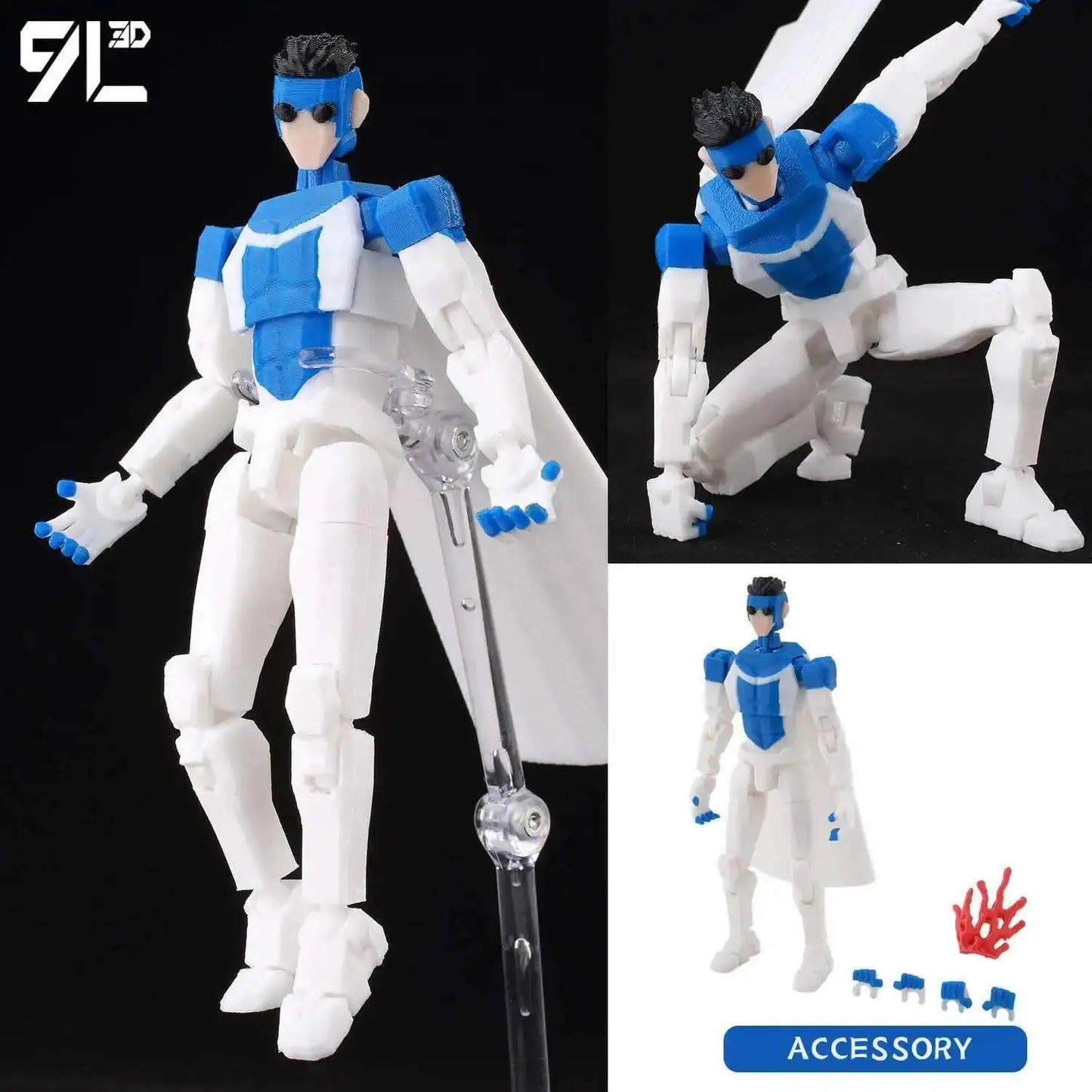 9LToyWodu Invincible Boy Action Figure – Anime Collectible Toy for Cosplay, Stop Motion & Birthday Gifts