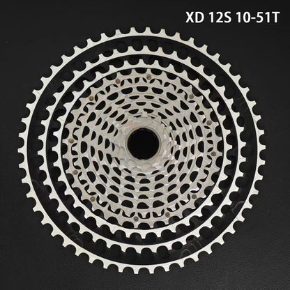 GOLDIX 12-Speed Ultralight MTB Cassette – CNC Sprocket 11-51T/11-46T HG & 10-46T/10-51T XD for Shimano SRAM