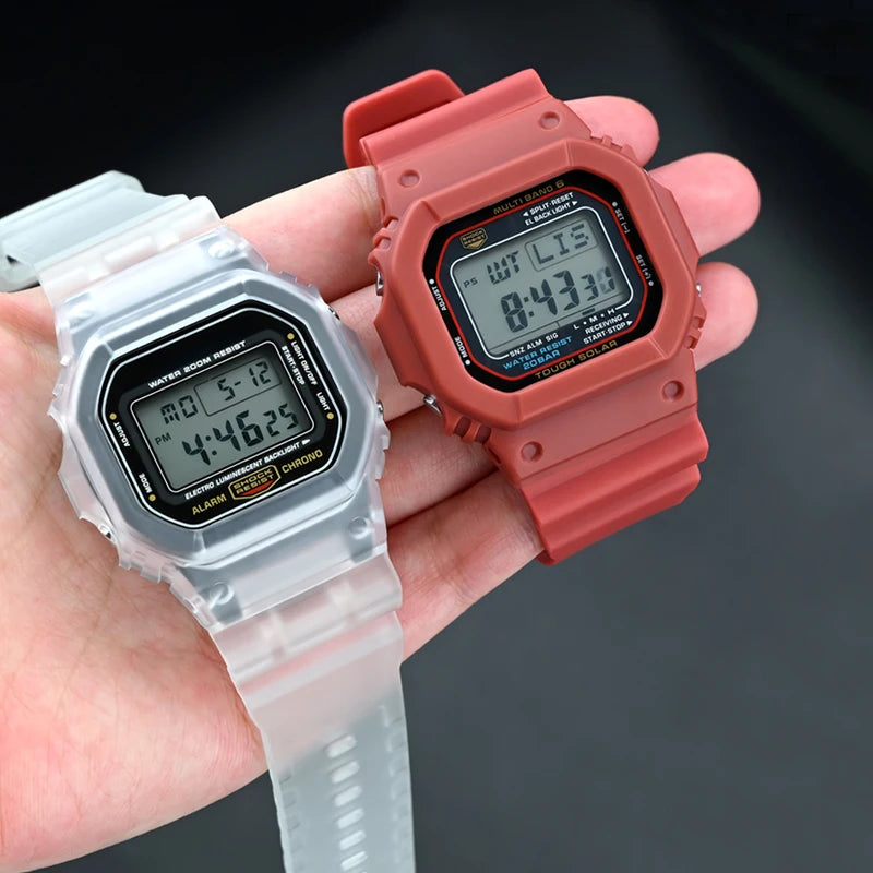 Silicone Watch Band and Case for Casio G-Shock DW-5600, DW-5610, GW-M5610 & GWB5600 - Sport Replacement Strap Set