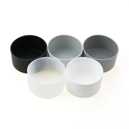 17 Colors 7.0CM Silicone Cup Bottom Cover – Heat Insulation Coaster Sleeve & Anti-Slip Water Bottle Sleeve