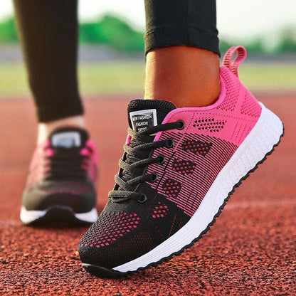 New Women's Lace-Up Flats – Casual Sneakers, Soft & Comfortable, Plus Size Available