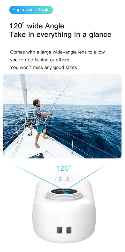 4K Thumb Action Camera — HD Sports Cam with Image Stabilization, Auto Exposure & Rechargeable 800mAh Battery
