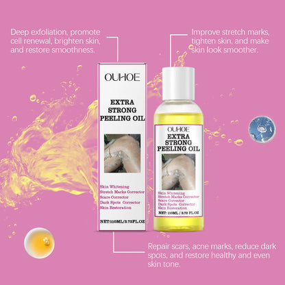 30/110ml Super Strength Yellow Peeling Oil – Brightening & Exfoliating Body Oil for Even Skin Tone & Moisturizing Care