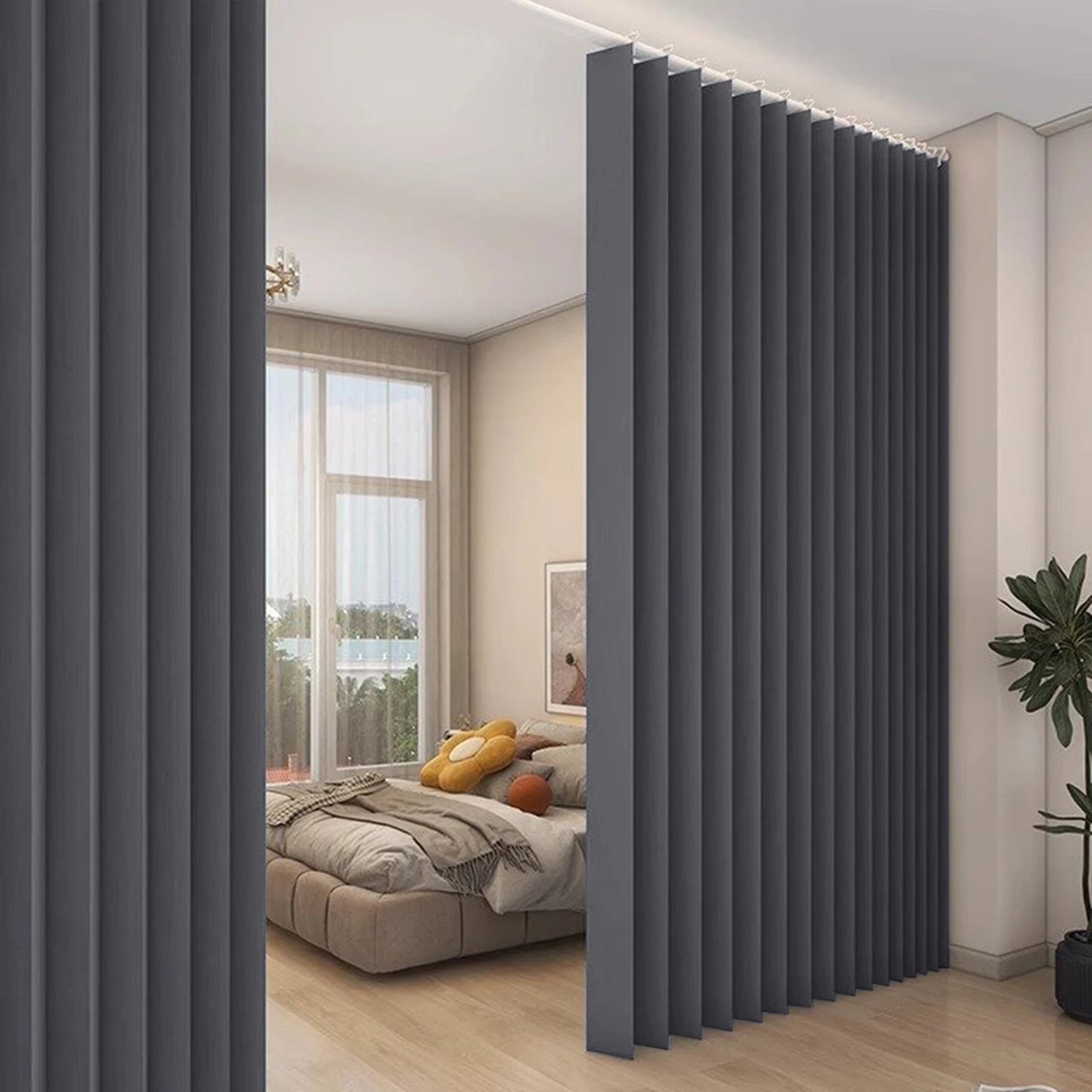 Extra Large Blackout Waterproof Curtain – Thermal Insulated Sliding Door & Shower Drapes for Living Room & Bedroom