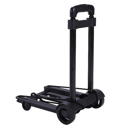 2/4-Wheeled Small Truck with Foldable Pull Rod – Portable Grocery, Luggage & Household Shopping Cart