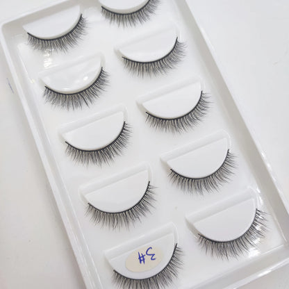 38 Styles 5 Pairs 3D Mink False Eyelashes – Natural Fake Lashes Makeup Beauty Tools