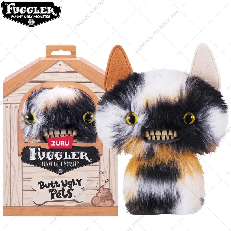 Original Fuggler Ugly Teeth Monsters Plush Toys – Butt Ugly Pets Snowman & Reindeer Dolls for Christmas & Kids Gifts