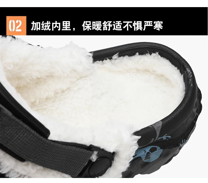 Men’s & Women’s Winter Slippers – Soft Plush Indoor, Non-Slip Removable Sandals, Big Size 47