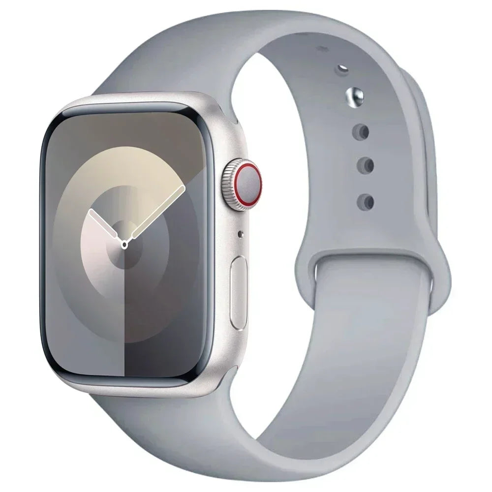 Silicone Sport Band for Apple Watch — Fits Ultra 2/3 & Series 11–SE (40–49mm)