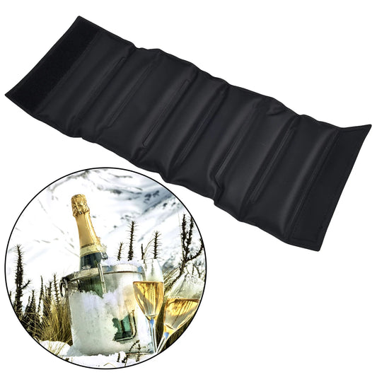 Red Wine Insulated Ice Pack Gel – Quick Cooling PVC Wine Cooler Bag, Champagne/Ice Pack for Liquor, Portable Cold Tools (37.7x14x1cm)