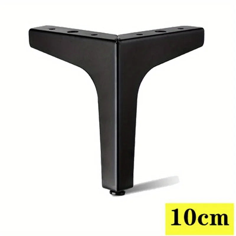 4Pcs Modern Metal Furniture Legs – Gold & Black Iron Sofa Feet for Table, Bed, Chair, Desk & Cabinet