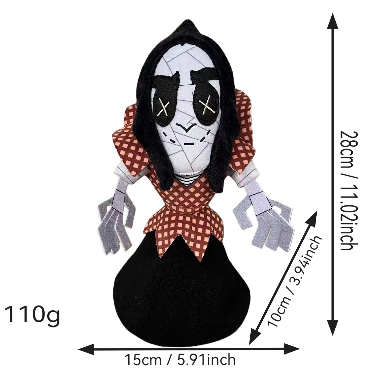 28cm Coraline Plush Toy – Kawaii Cartoon Figure, Soft Pillow Doll for Kids, Collectible & Birthday Gift