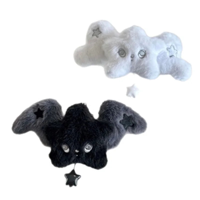 NCT WISH Black & White Wicku King Plush Pendant - Cute Fan Collectible Gift & Bag Charm