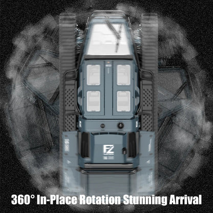 JJRC C8812 LED Tracked Tank RC Car — Full-Scale Simulation Model, Drift Remote Control Off-Road Vehicle Toy for Boys Gift