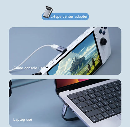 Hagibis 240W USB-C to USB-C Adapter — 40Gbps 8K 60Hz USB4 Converter, 90° for Thunderbolt 4/3, MacBook, iPhone 16 Pro & Tablet
