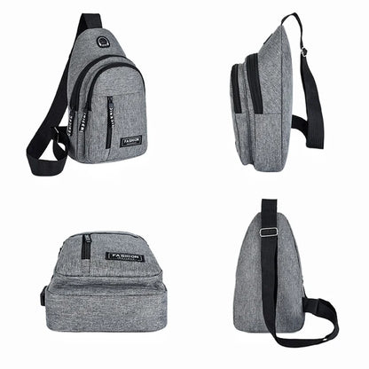 2023 Multifunctional Chest Bag – Men's Fashion Trend, Oxford Cloth Shoulder Bag – Korean Style, Waterproof Messenger Bag