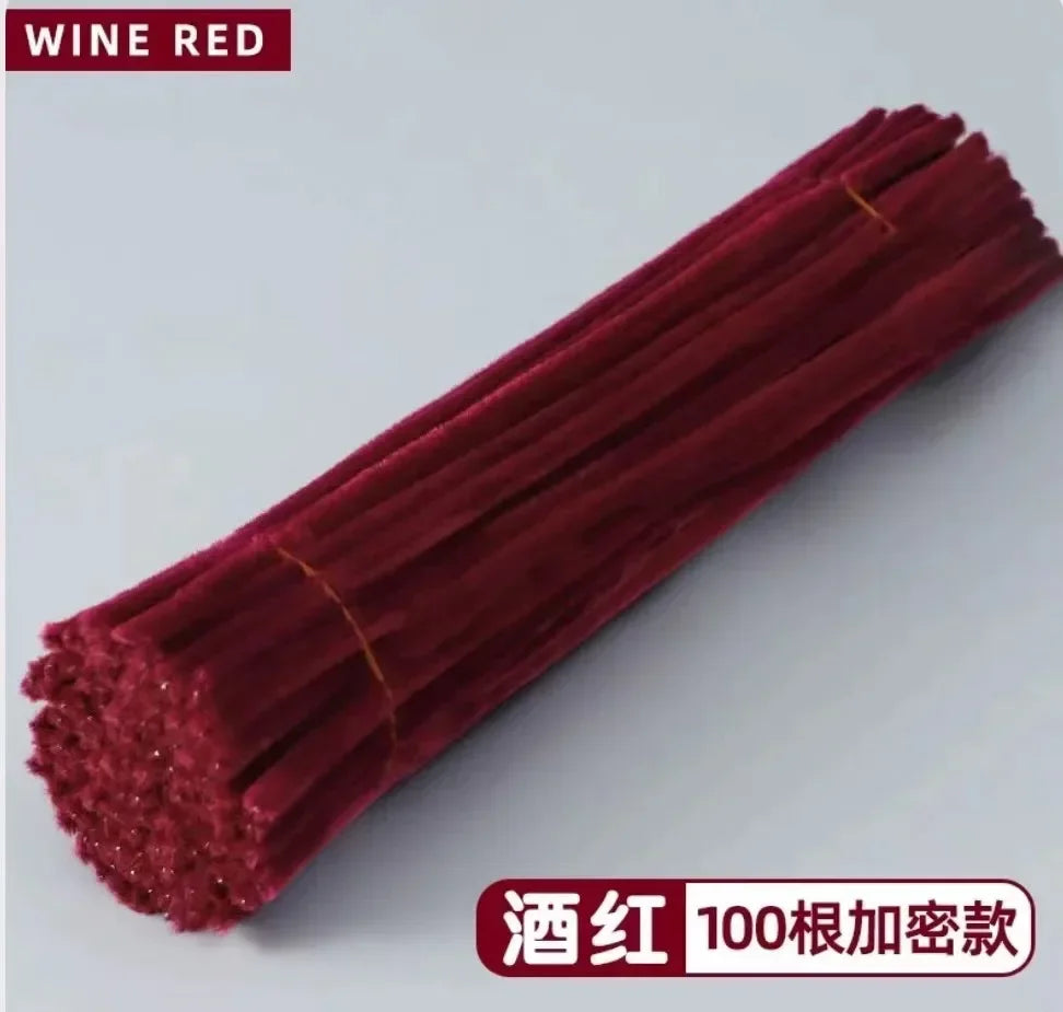 100/50PCS Chenille Stems Bulk – 22 Colors Pipe Cleaners for Kids’ Crafts, DIY Art Projects & Decorations (6mm x 12in)