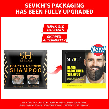 Black Beard Dye Cream - 3-Minute Fast Gray Coverage and Natural Beard Coloring