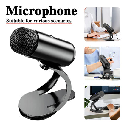 USB Gaming Microphone with RGB — Noise Cancelling PC Condenser Mic for Streaming & Podcasts