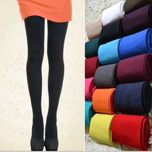 New 120D Black Classic Leggings for Women - Autumn Winter High Elasticity Opaque Footed Pantyhose | Seamless Thick Lady Stockings