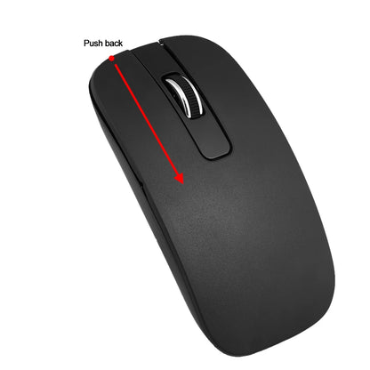 K-06 2.4G Wireless Keyboard and Mouse Combo – Plug & Play Black Set for Laptop & PC