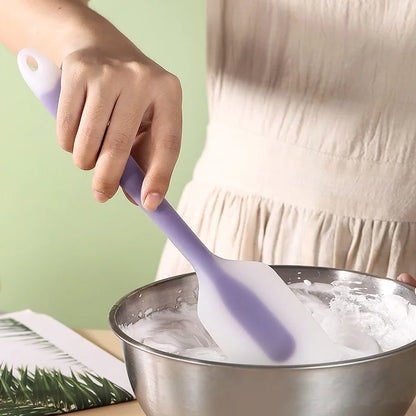 Translucent Silicone Cake Scraper: Non-Stick Cream Spatula for Kitchen Cooking - Pastry Mold Brush Tool Baking Accessories