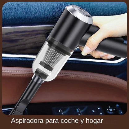 9000Pa Wireless Car Vacuum Cleaner – USB Rechargeable 1200mAh Mini Wet & Dry Portable Household Cleaner
