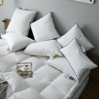 100% Goose Down Pillow – Luxury Five-Star Hotel Quality, Soft & Supportive Sleep Pillow, Single Size