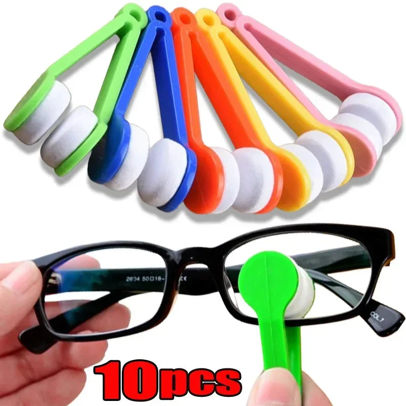 10/5/1pcs Portable Multifunctional Microfiber Glasses Cleaning Brush – Eyeglass & Sunglasses Wiping Tool