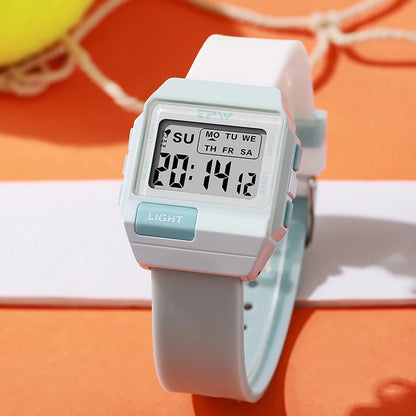 TPW 36mm Digital Watch for Women & Teens - Water-Resistant Midsize Wristwatch