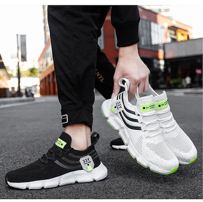 2024 Men's Breathable Sneakers – Comfortable Casual Running & Tennis Shoes for Summer