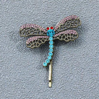 Cartoon Dragonfly Hair Clips - Fashionable Metal Hairpins and Barrettes for Women and Gifts