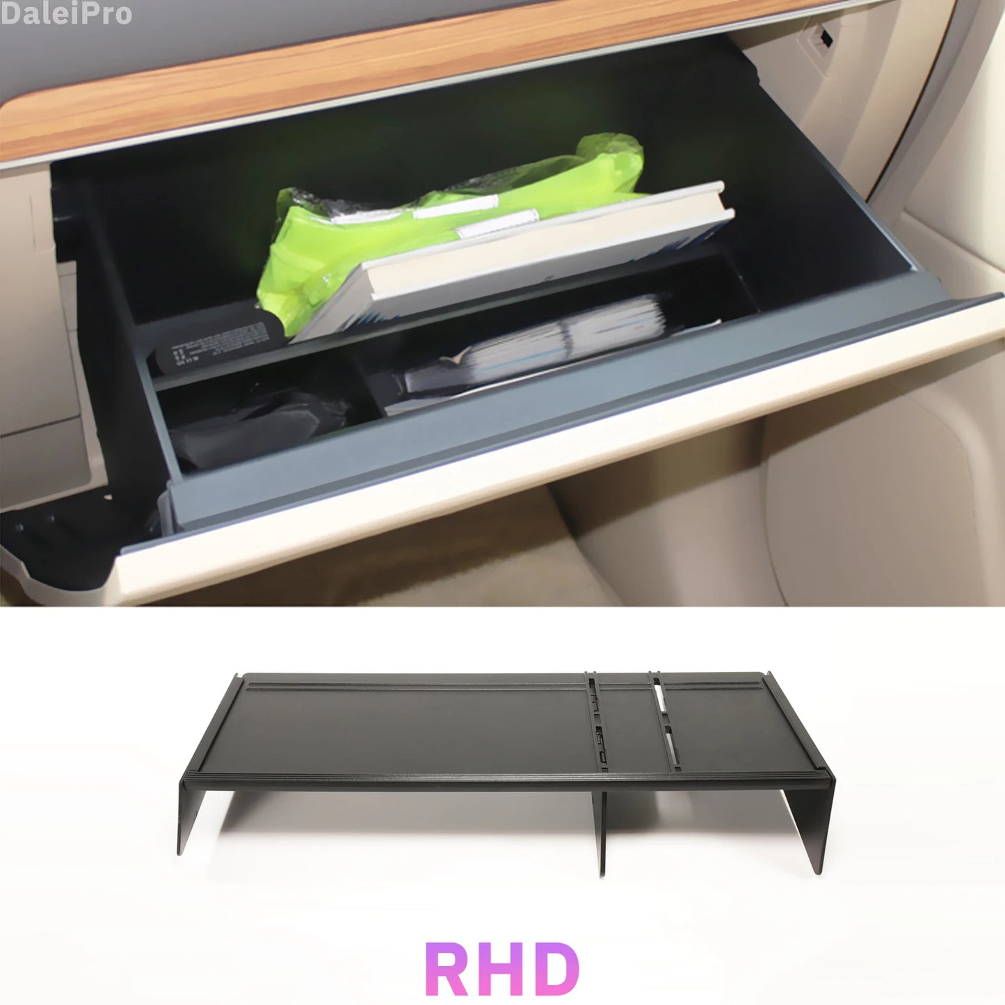 Toyota Land Cruiser Prado LC150 Glove Box Organizer - Storage Divider Tray for 2010-2018 Models