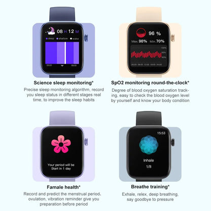 COLMI P71 Smartwatch with Voice Calling - IP68 Waterproof, Health Monitoring, Smart Notifications, Voice Assistant, for Men and Women
