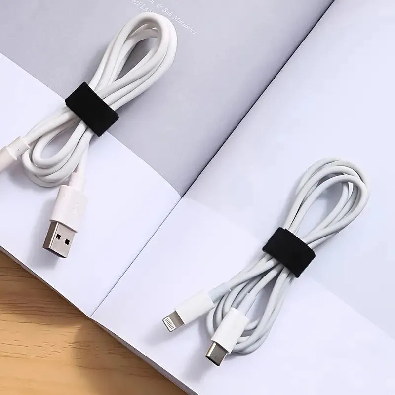 5m Self-Adhesive Reusable Cable Tie Wire Straps Tape - DIY Accessories for Organization and Management