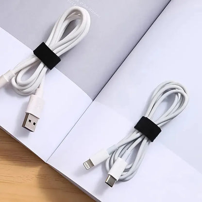 5m Self-Adhesive Reusable Cable Tie Wire Straps Tape - DIY Accessories for Organization and Management