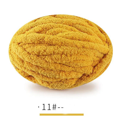 250g Extra Thick Ice Chenille Yarn Ball for Hand Knitting – Soft DIY Blanket, Cushion, Scarf & Pet Bed Yarn for Craft Projects