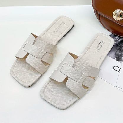 Summer Women's Slippers - High-Quality Slides Sandals & Fashion Beach Flat Shoes for Women
