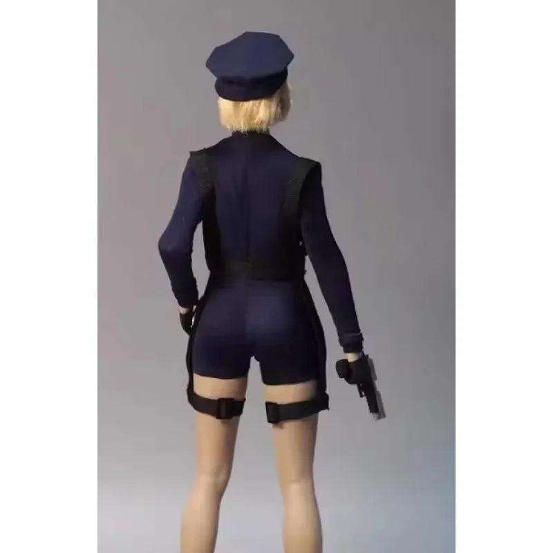 1/6 Scale Female Police Officer Outfit - Bodysuit Jumpsuit & Hat Accessories for 12" Action Figures