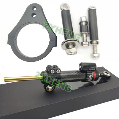 KuKirin G2 Max Scooter Steering Damper Stabilizer Mount Bracket – Aluminum & Steel Electric Scooter Modification Accessory