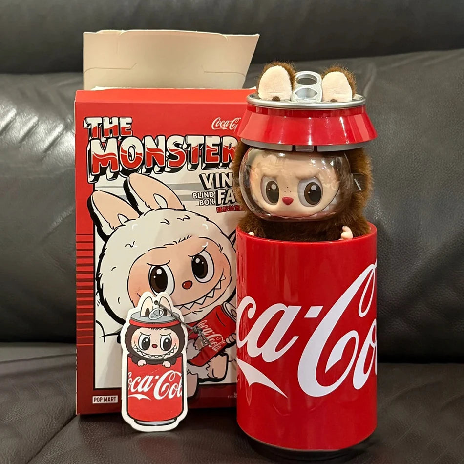 Monster Coca Cola Series Vinyl Doll – Labubu Action Figure Keychain Toy, New Year Surprise Gift for Kids