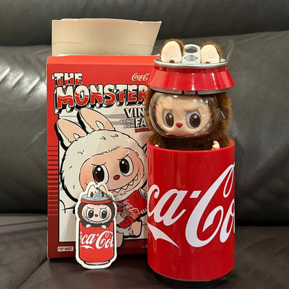 Monster Coca Cola Series Vinyl Doll – Labubu Action Figure Keychain Toy, New Year Surprise Gift for Kids