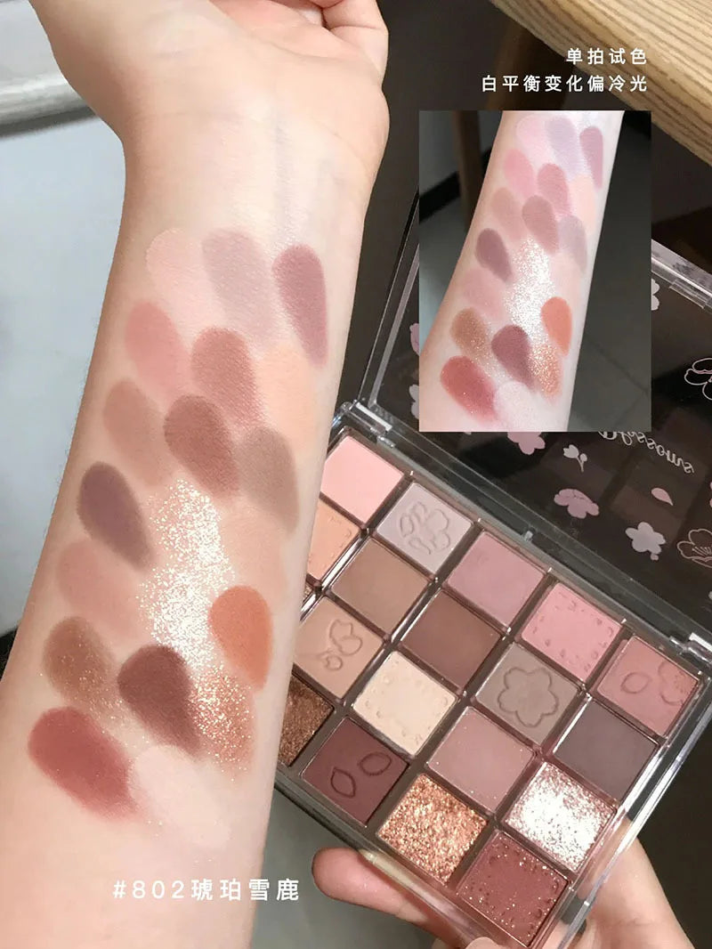 20-Color Matte Eyeshadow Palette – Long-Lasting Korean Makeup for Women’s Eye Cosmetics