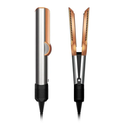 2-in-1 Professional Negative Ion Hair Straightener & Dryer – Heat-Up Flat Iron Styling Tool